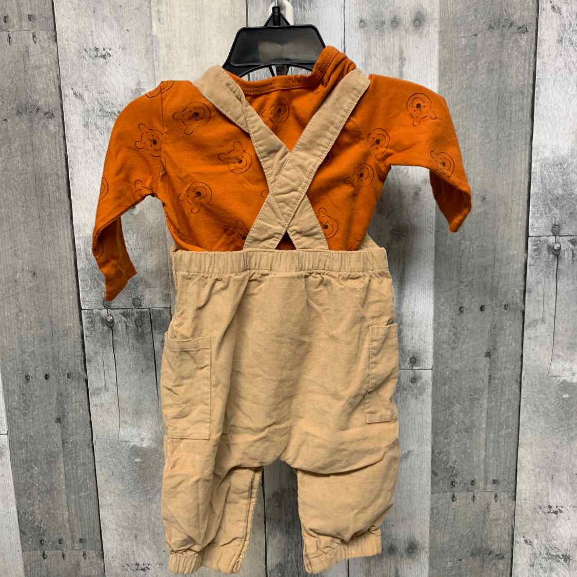 Size 3-6 Months Orange/Brown Disney Shirt/Pants