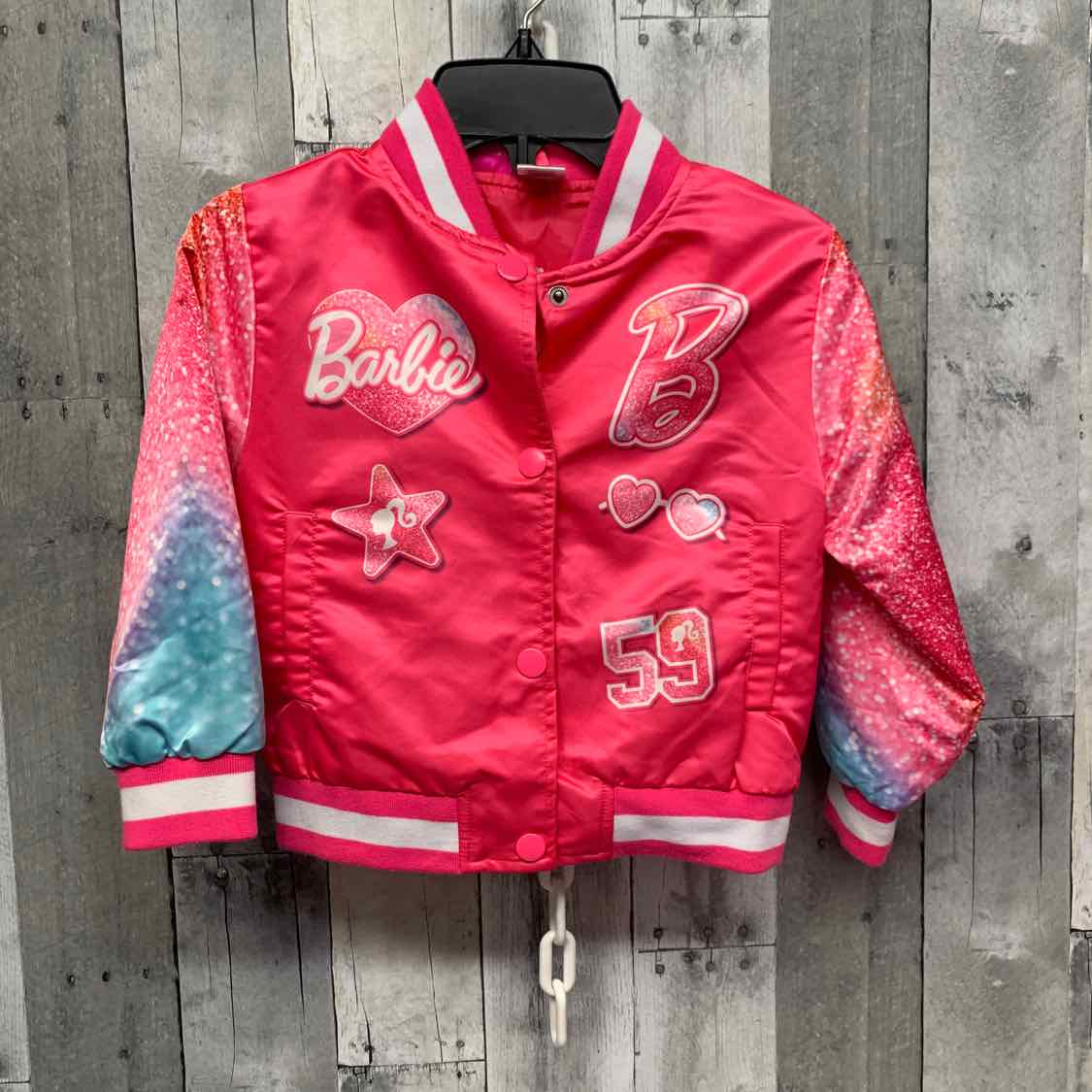 Size 5 Pink Barbie Light Jacket