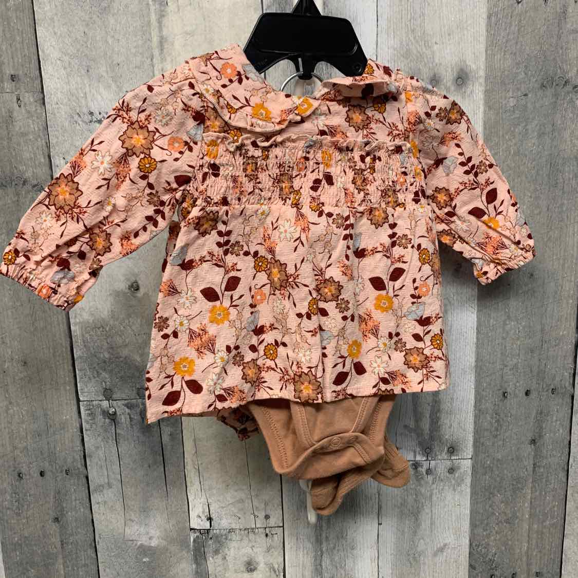 Size 0-3 Months Pink Print Nicole Miller 2pc Dress