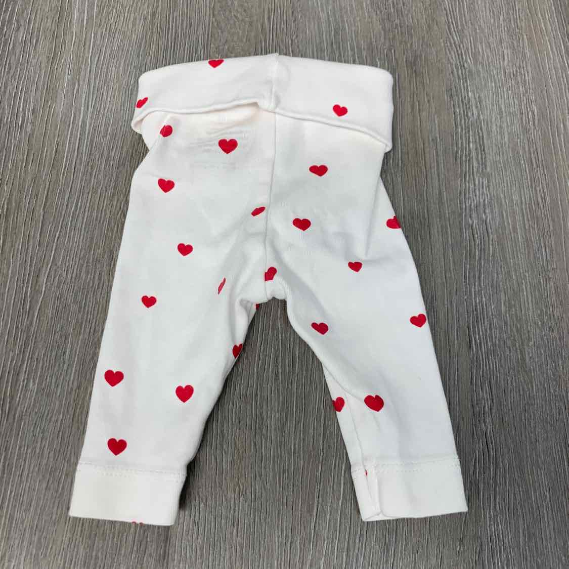 Size Preemie White/Red H&M Leggings