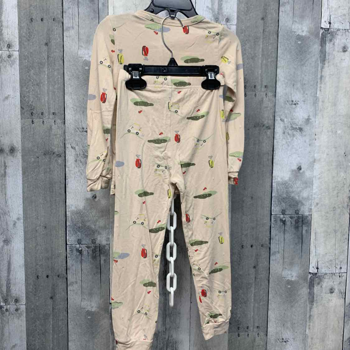 Size 3T Tan Graphic Boutique Brand 2pc PJs