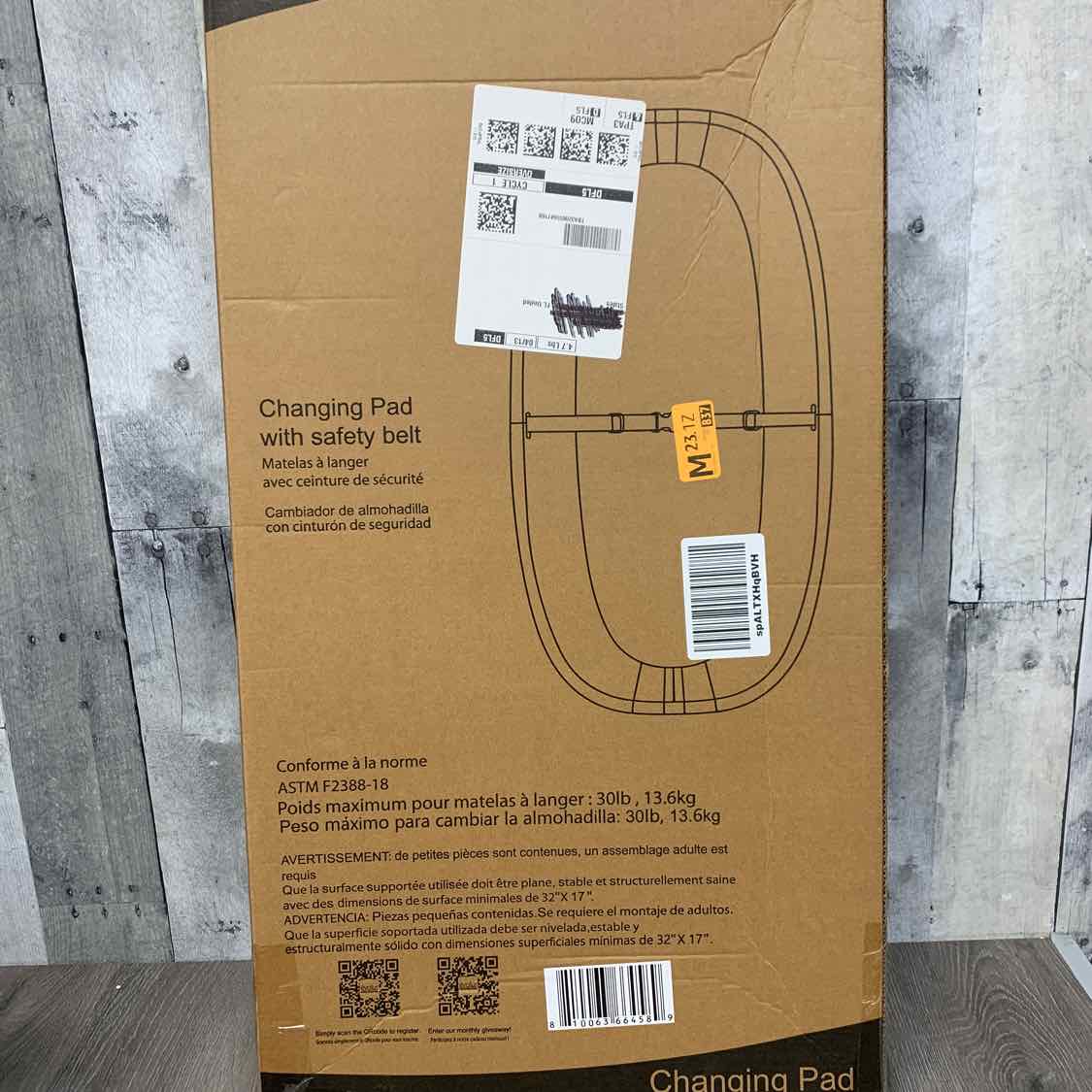 Dream on Me Gray Changing Pad - Contoured