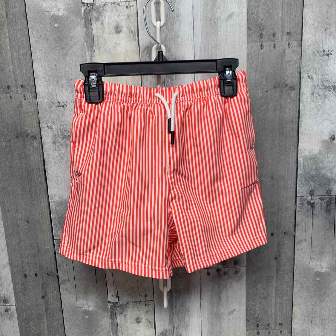 Size 7 Red/White B Brand Swim Trunks