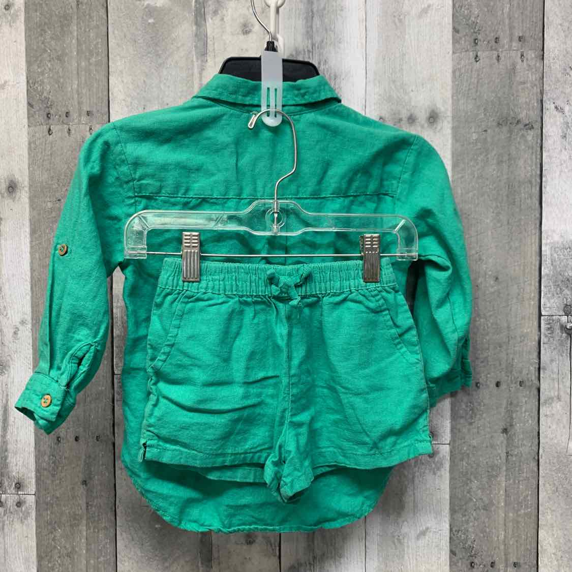 Size 4T Green Jessica Simpson Shirt/Shorts - OodlesCB