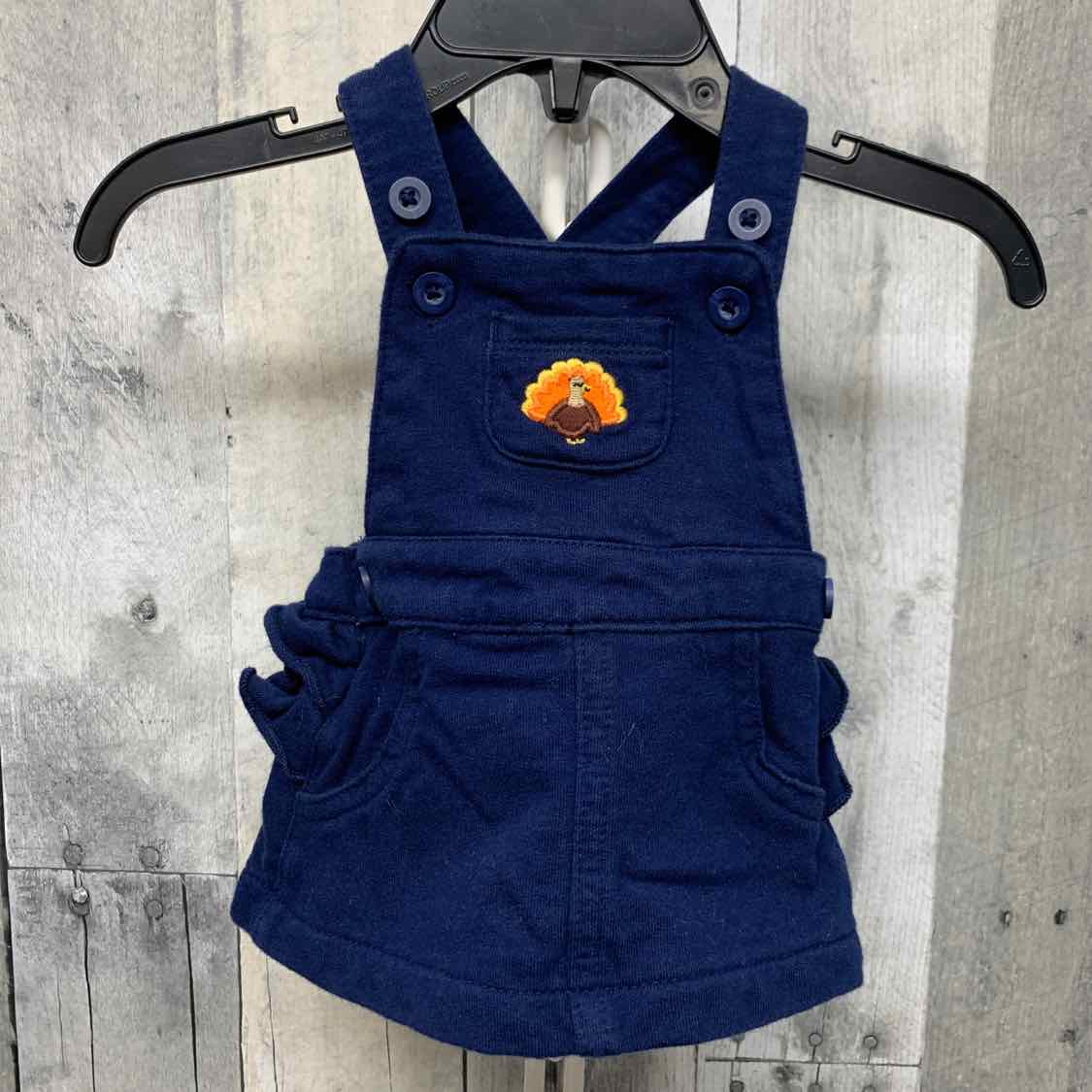 Size Newborn Navy/Orange Carter's Overalls