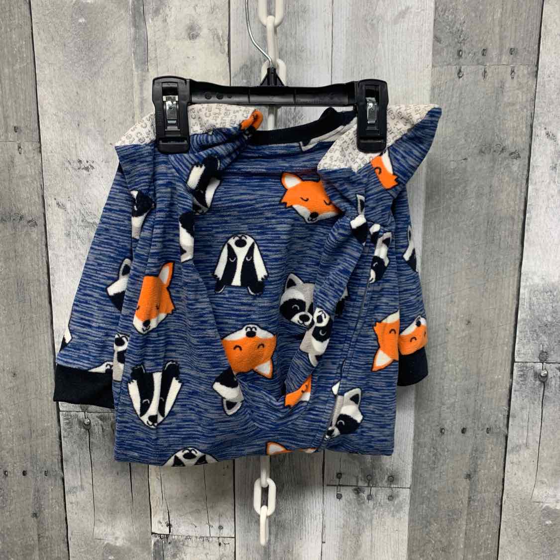 Size 12 Months Blue Print Simple Joys Footy PJs