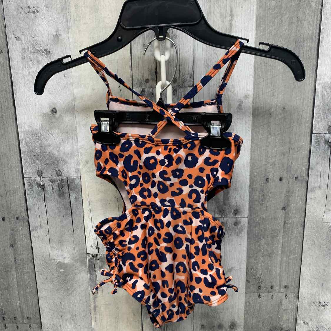 Size 5T Brown/Navy Cat & Jack Swim Suit - 1pc