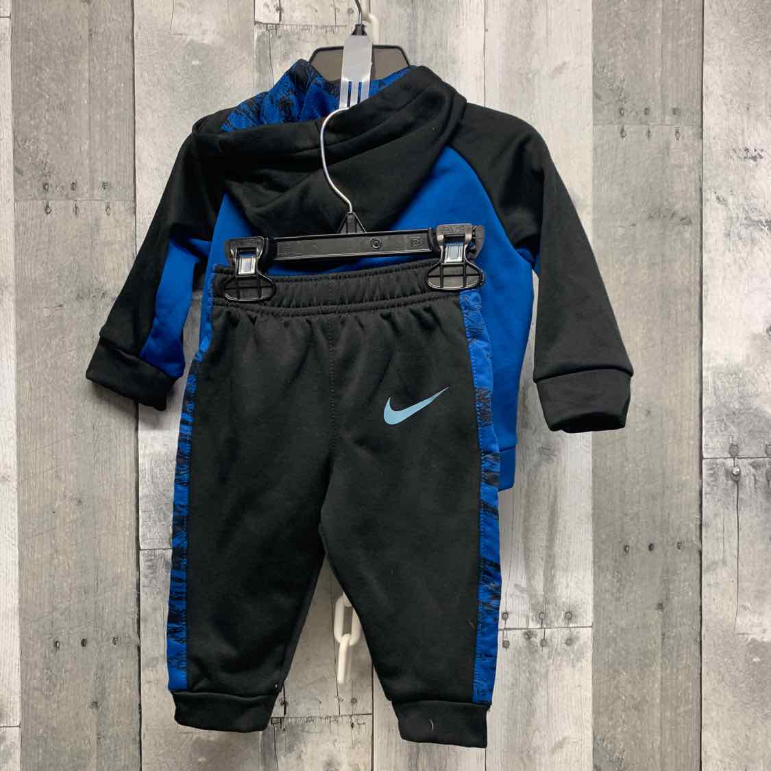 Size 6-9 Months Black/Blue Sport Brand Jacket/Pants