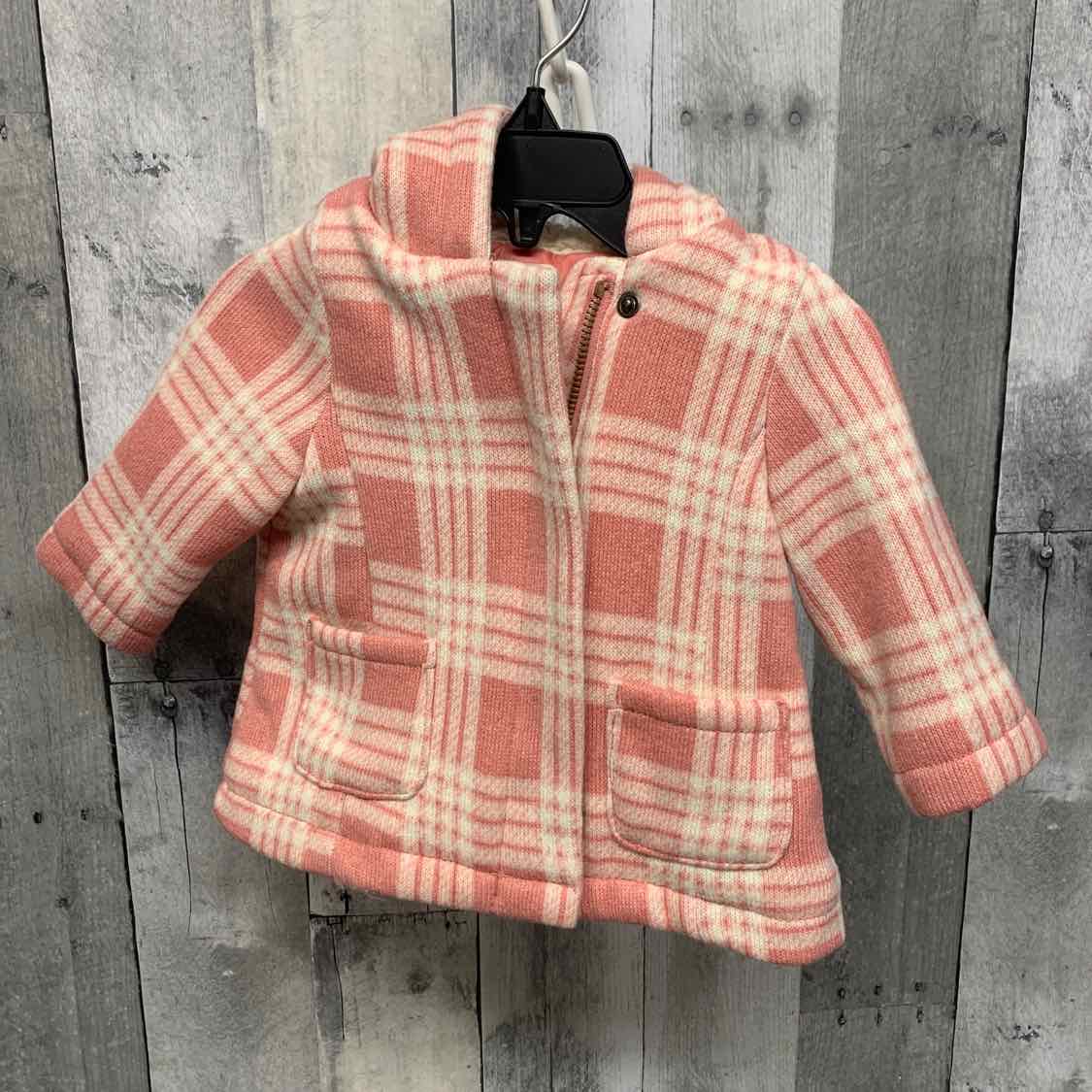 Size 3-6 Months Pink Plaid Old Navy Heavy Jacket