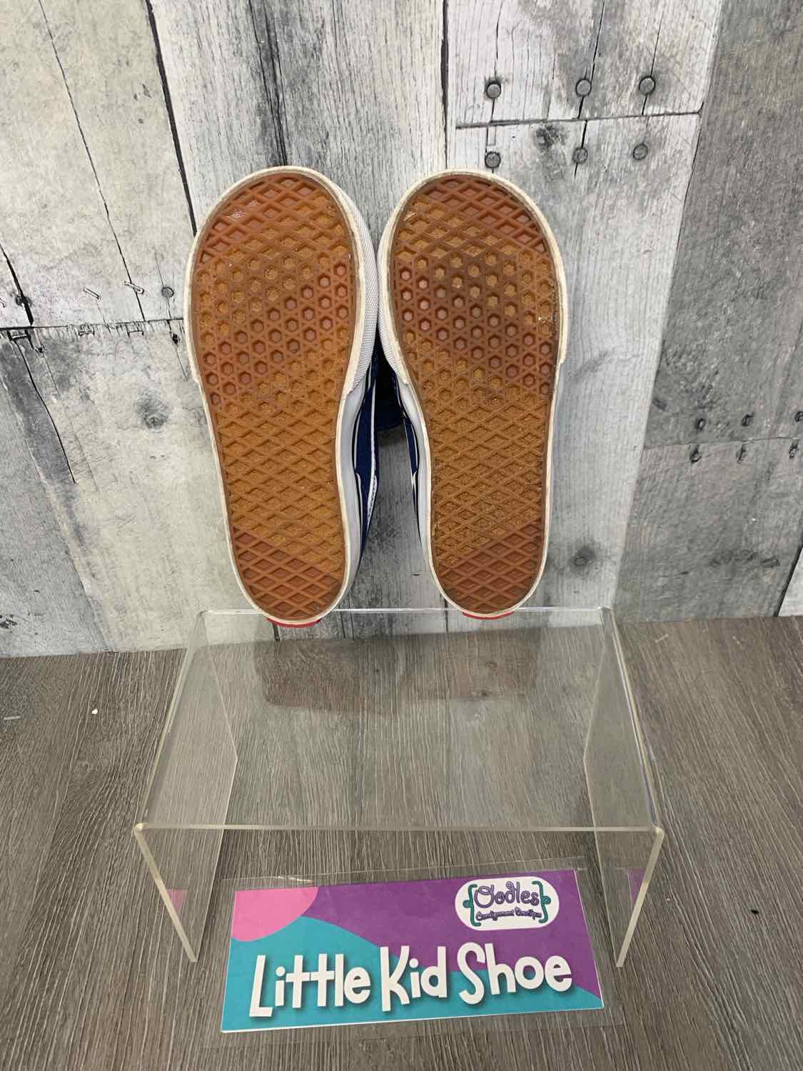 Size 9 Navy/White Vans Sneakers