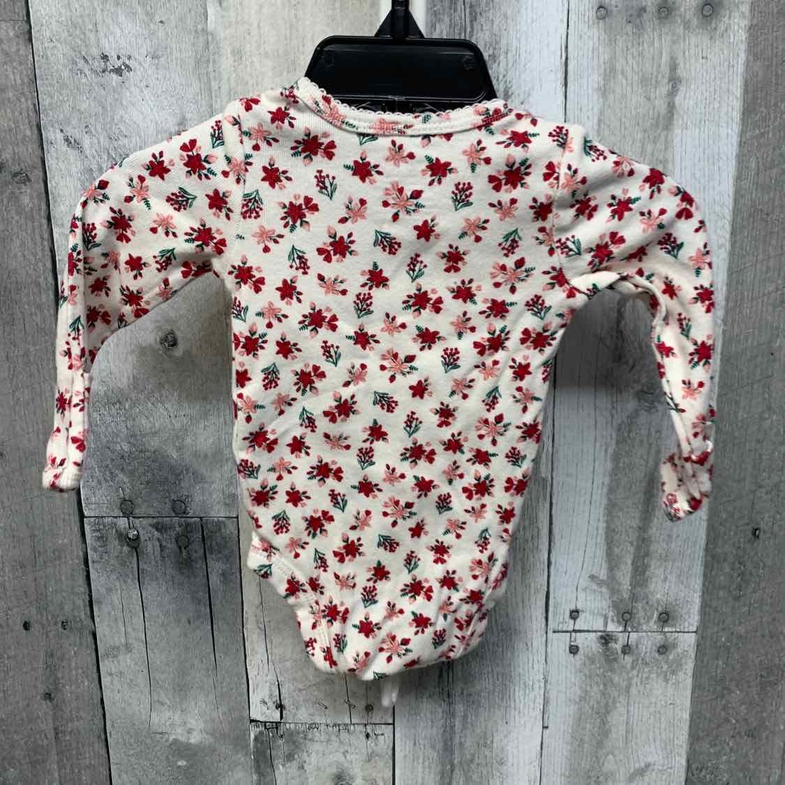 Size Newborn White Print Carter's Bodysuit