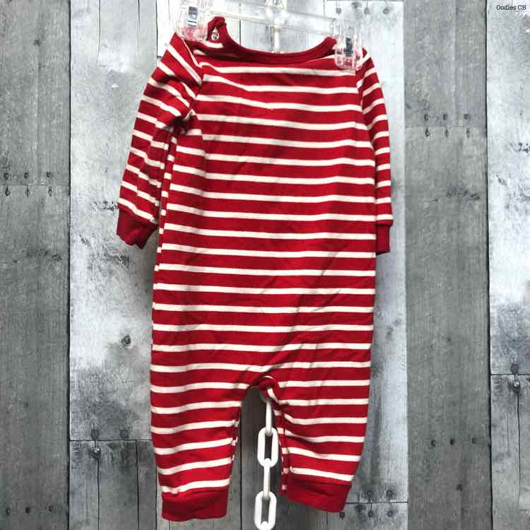 Size 3-6 Months Red Striped Holiday Brands Romper