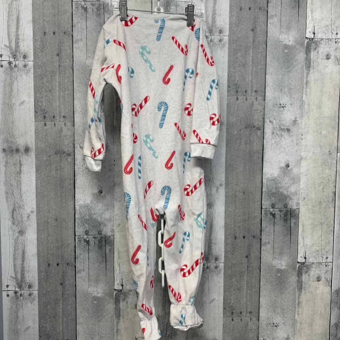 Size 2T Gray Print Child of Mine Footy PJs