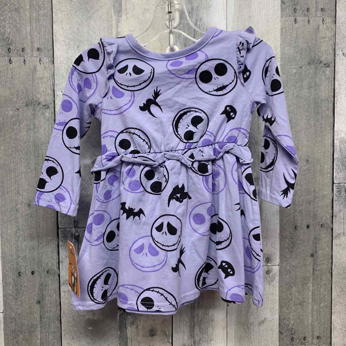 Size 18 Months Purple Print Disney LS Dress