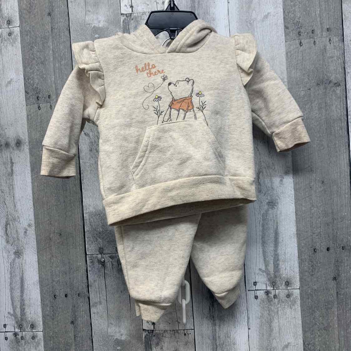 Size 3-6 Months Tan Disney Sweats - 2pc