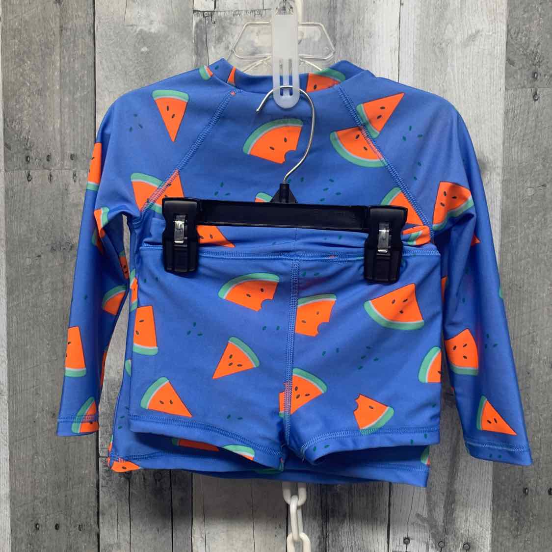 Size 3T Blue/Red Cat & Jack Swim Suit - 2pc+