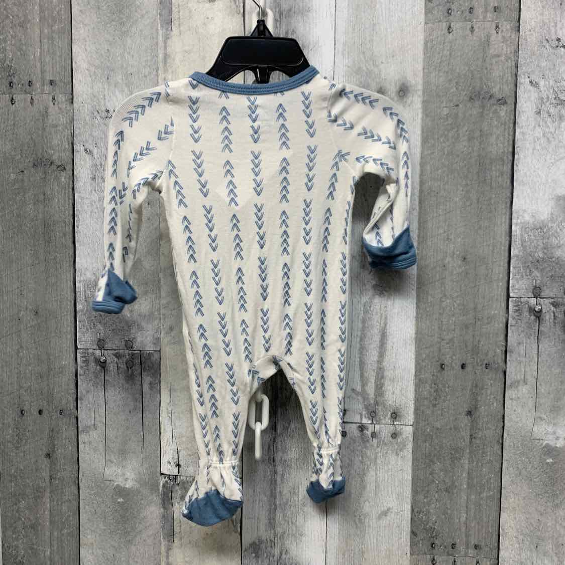 Size Newborn Blue/White Cloud Island Footy PJs