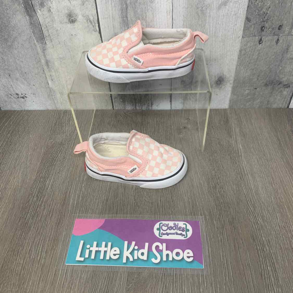Size 5 Pink/White Vans Sneakers