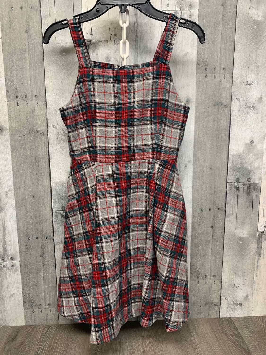 Size Medium Gray/Red Copper Key Dress