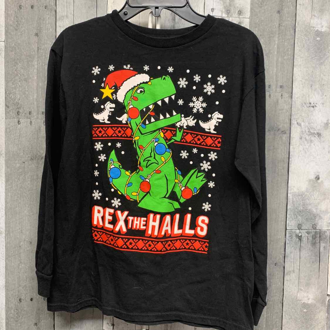 Size Medium Black Graphic Mid Brand Long Sleeve Shirt