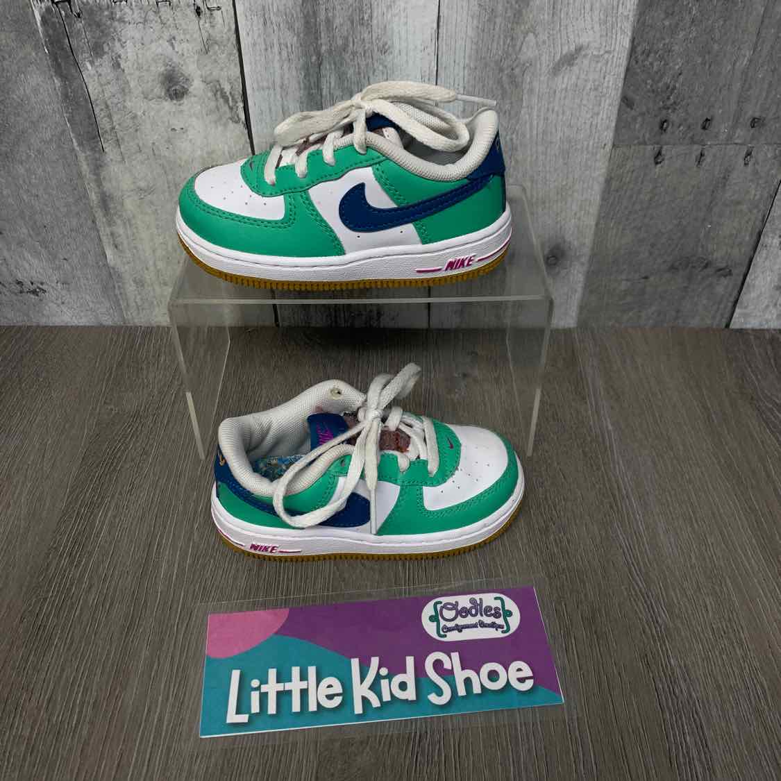 Size 7 White/Green Sport Brand Sneakers