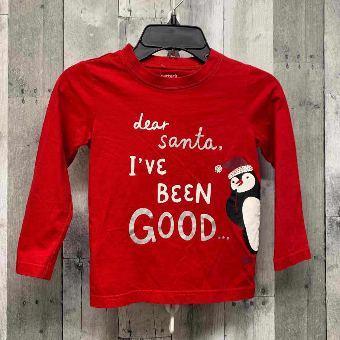 Size 4T Red Graphic Carter's Long Sleeve Shirt