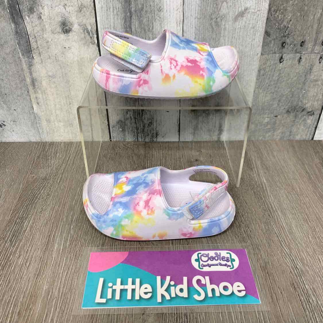 Size 8 White/Blue Cat & Jack Sandals