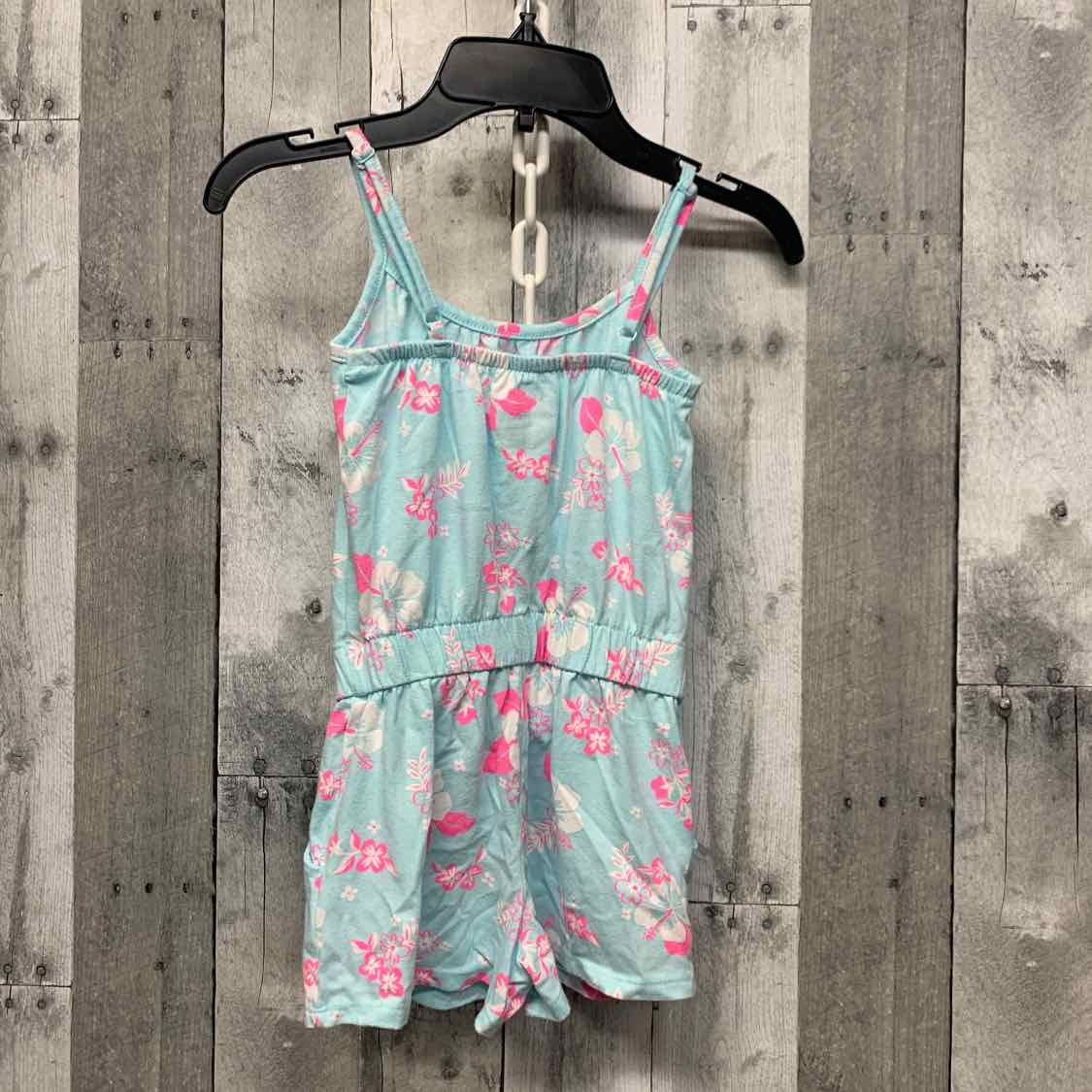 Size 4/5 Blue/Pink Cat & Jack Romper - OodlesCB