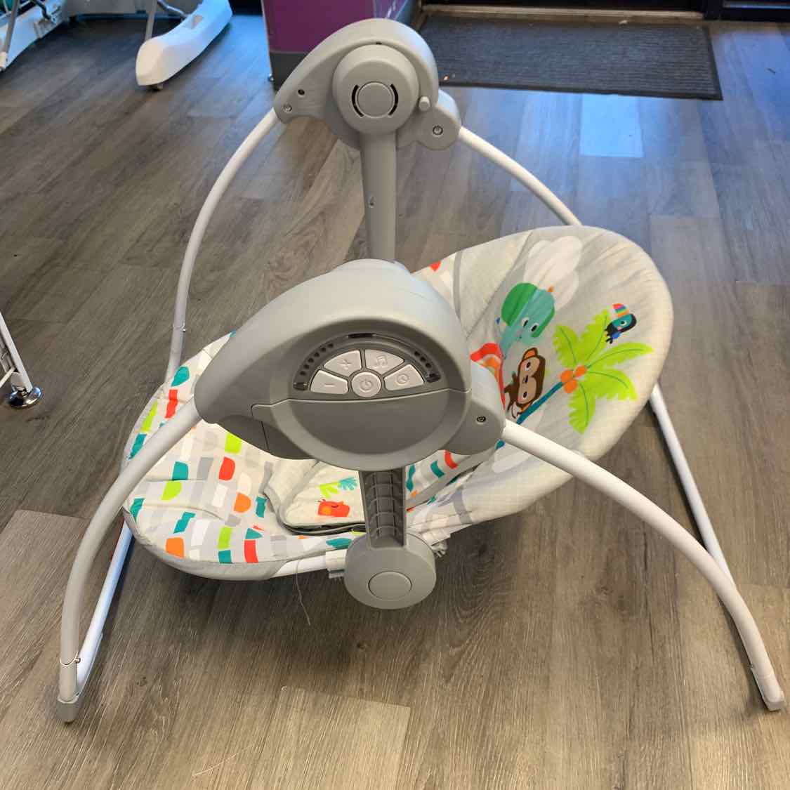 Bright Starts Gray/Green Swing