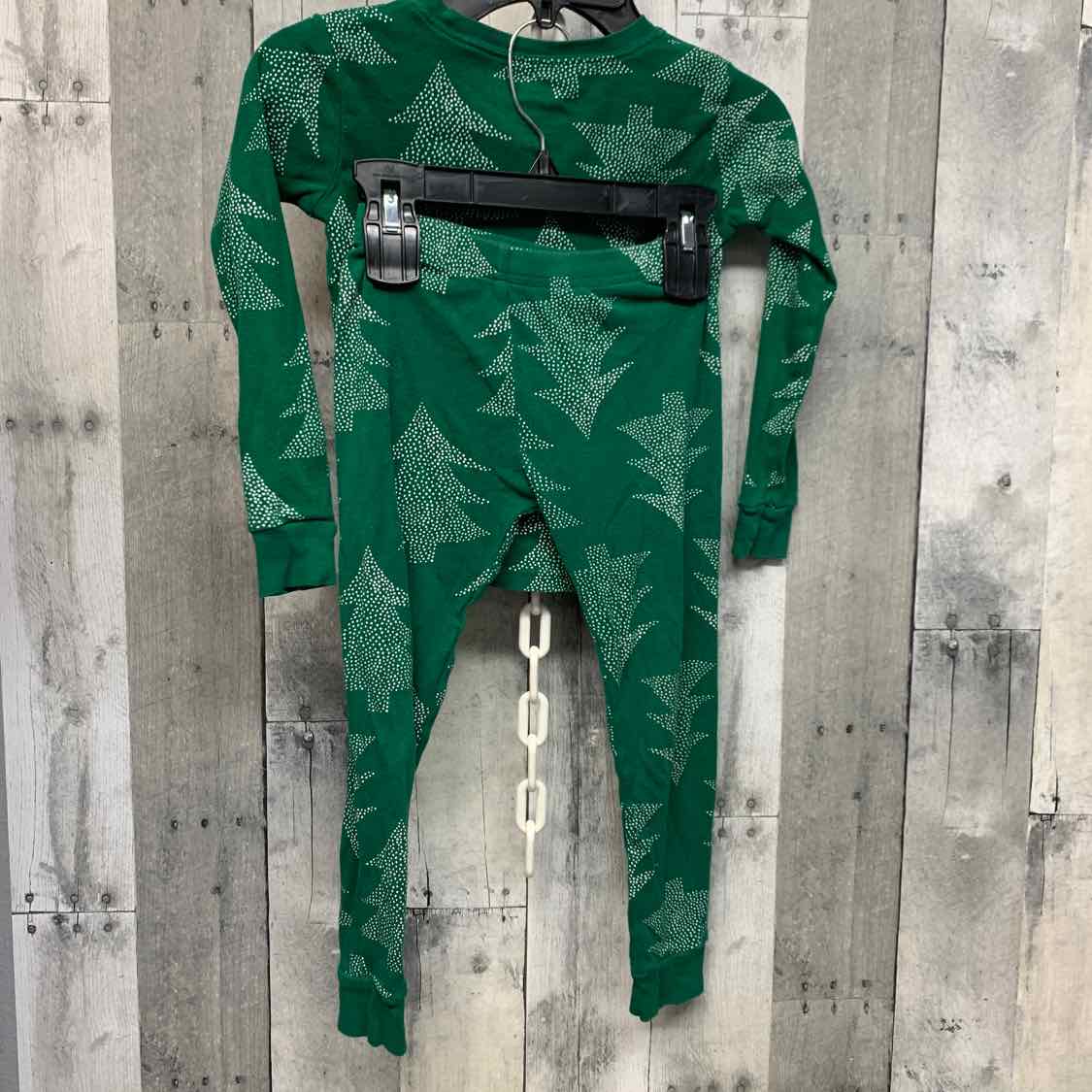 Size 5 Green Print Carter's 2pc PJs