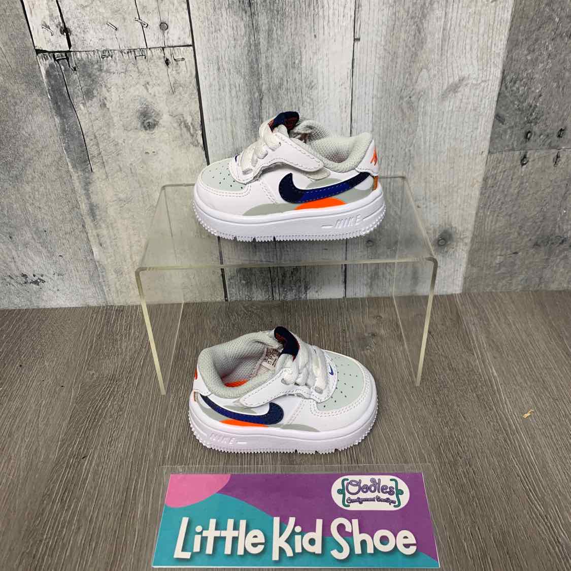 Size 2 White/Gray Sport Brand Sneakers