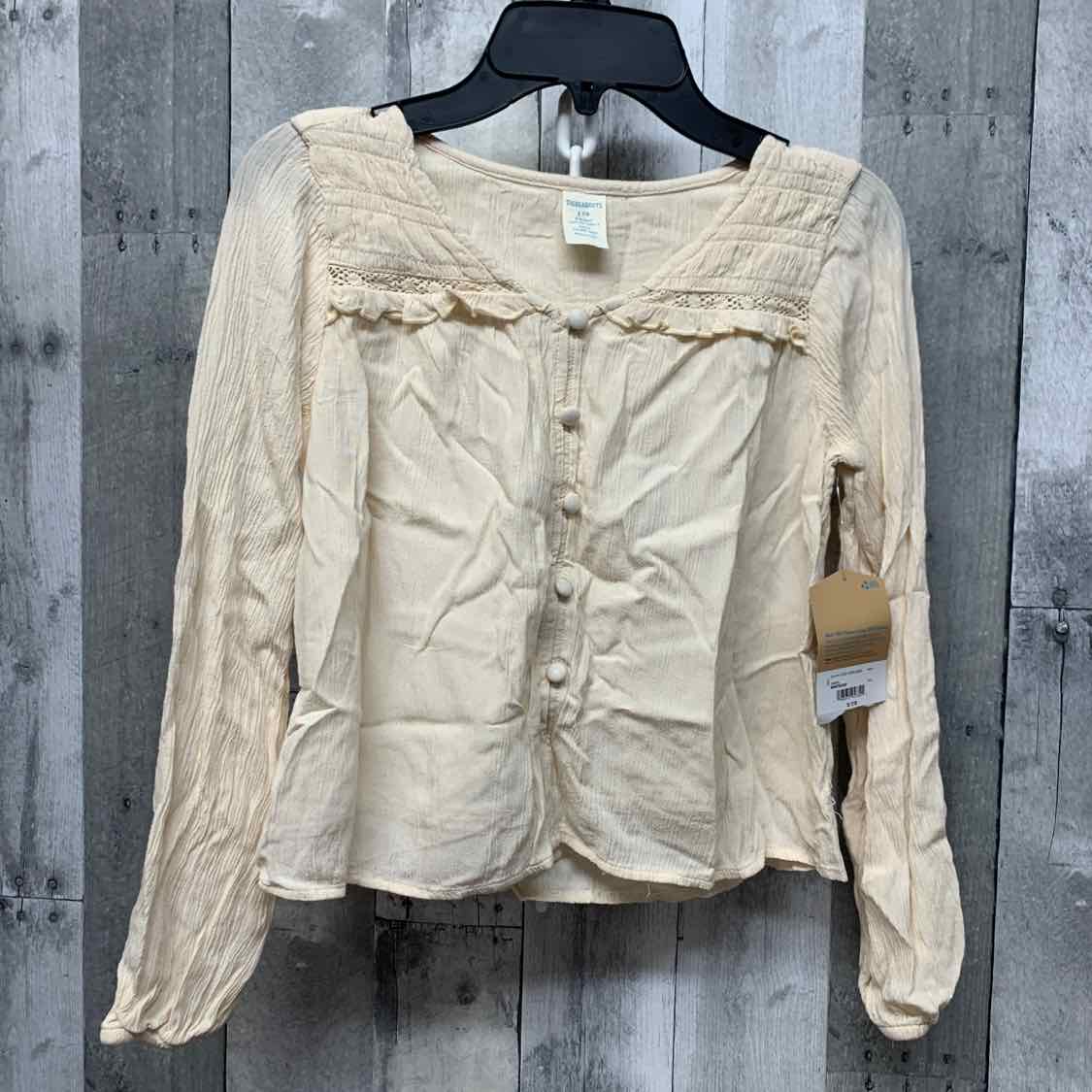 Size 8 Ivory Thereabouts Long Sleeve Shirt