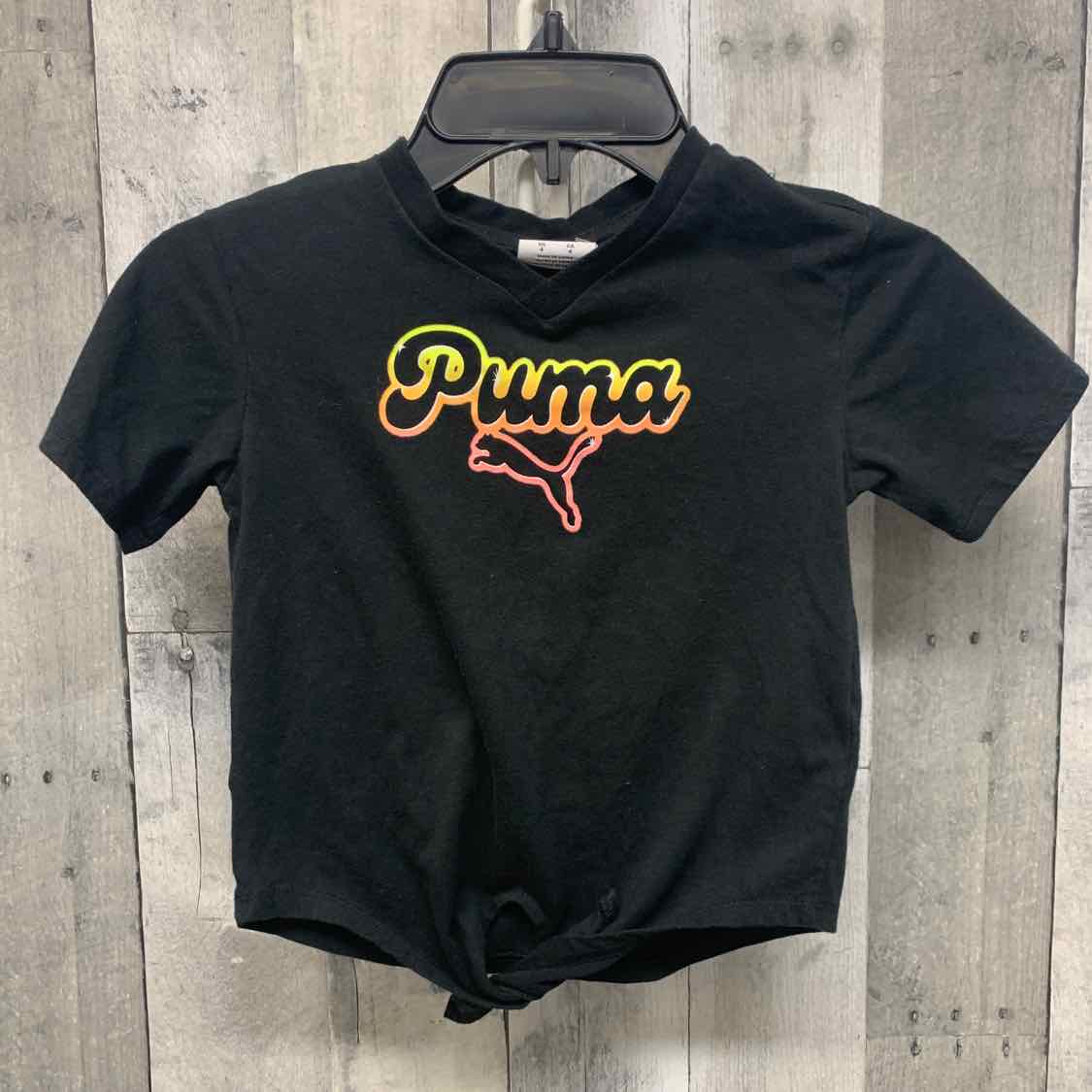 Size 4T Black/Pink Puma T Shirt - OodlesCB