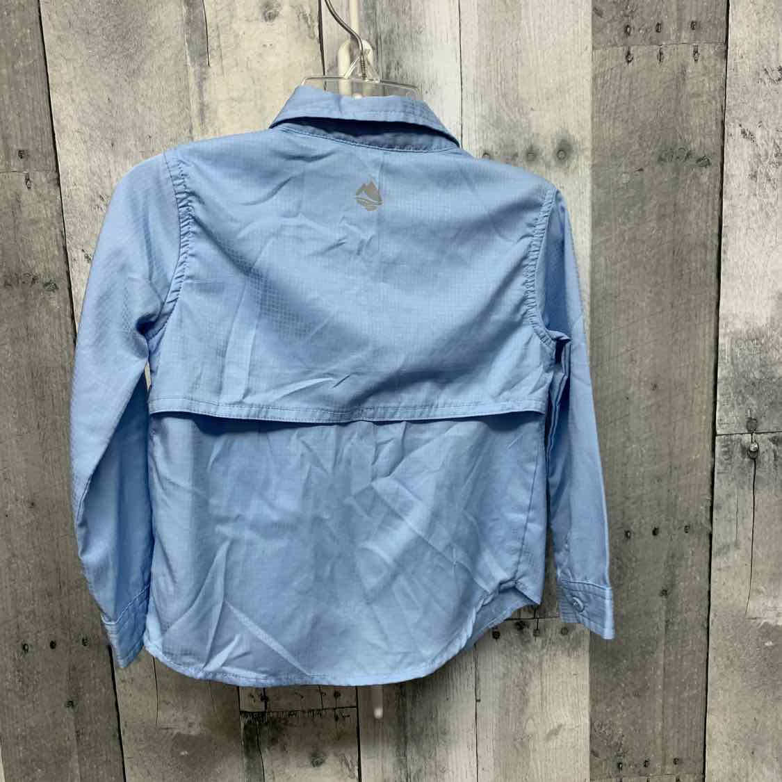 Size 2T Blue B Brand LS Button Up