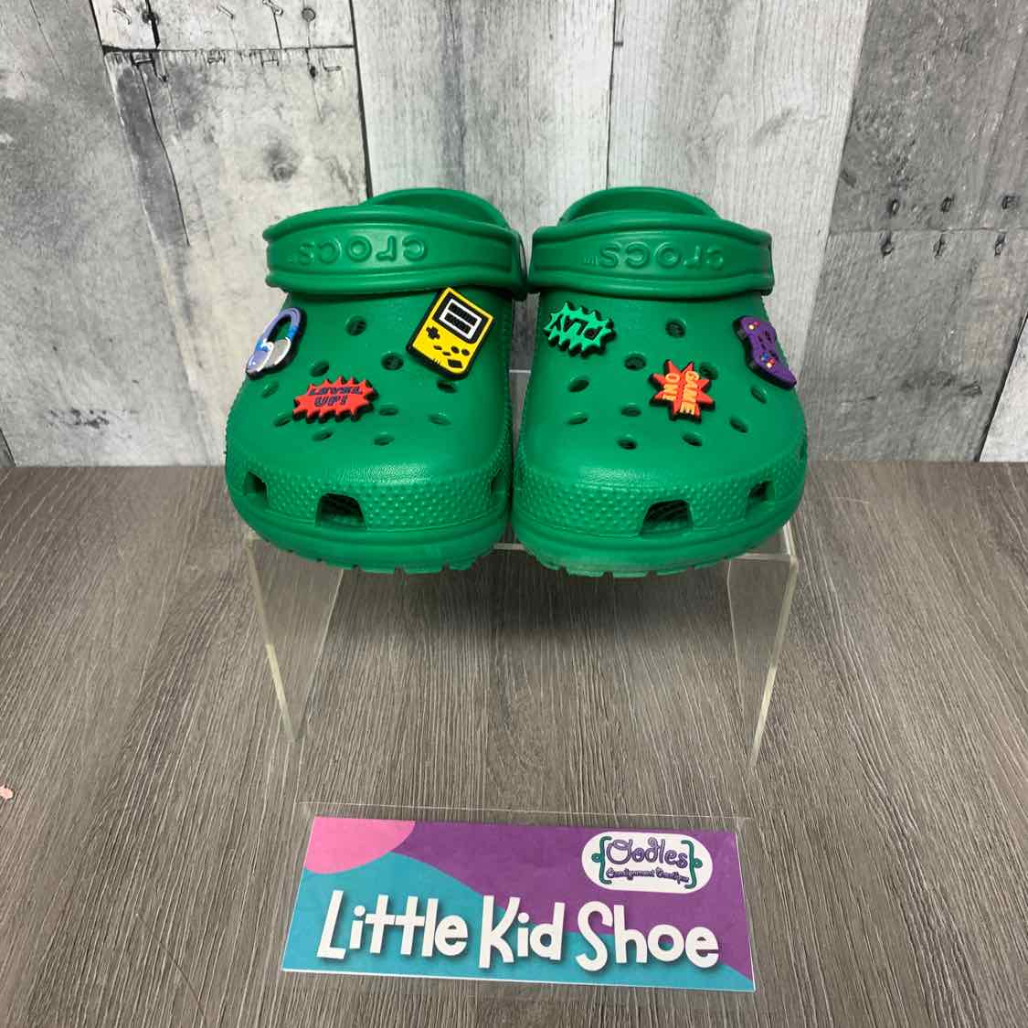 Size 1 Green Crocs Water Shoes