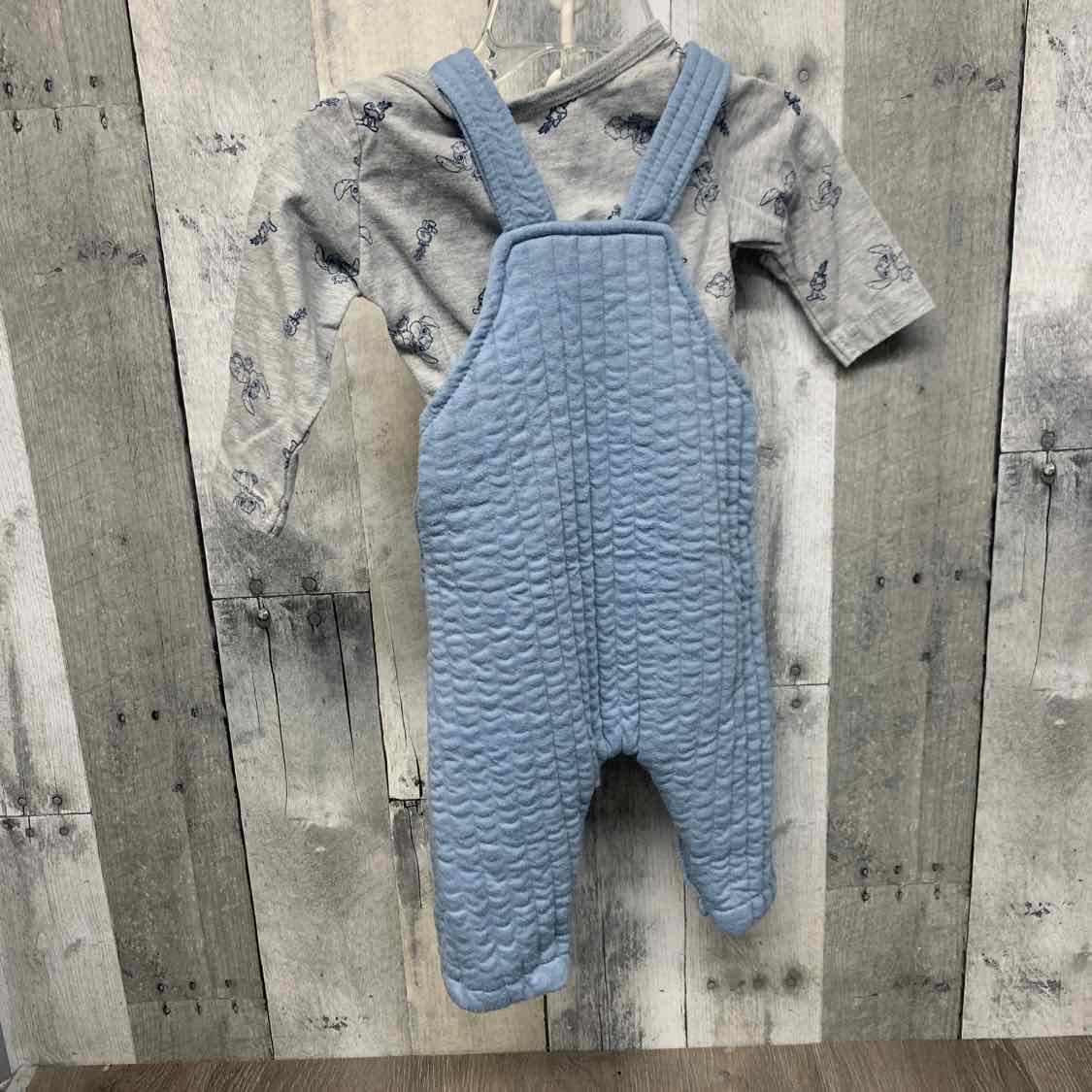 Size 3-6 Months Gray/Blue Disney Shirt/Pants