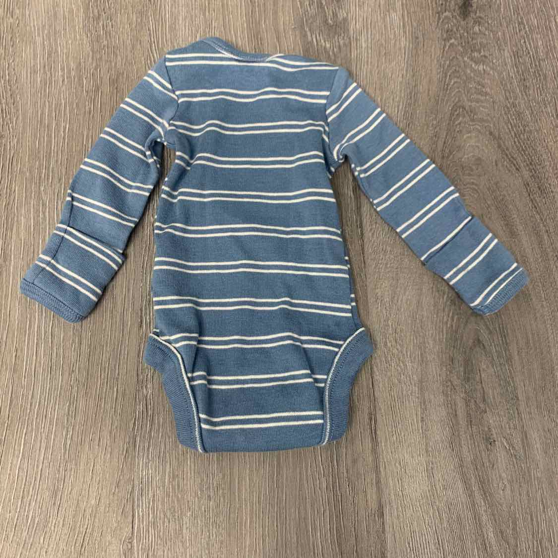 Size Preemie Blue/White Carter's Bodysuit - OodlesCB
