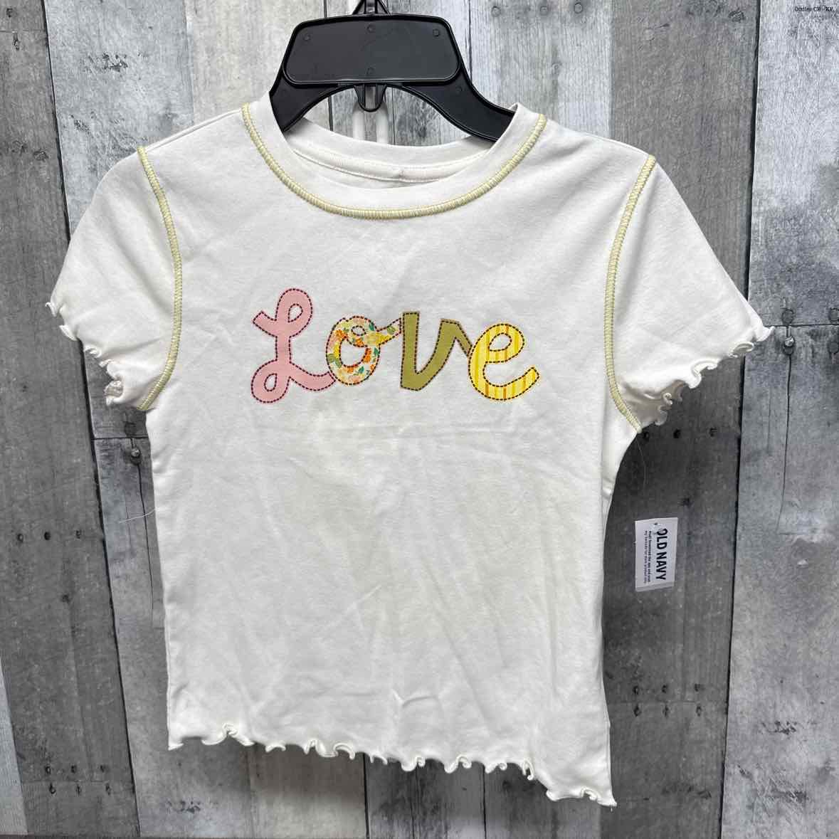 Size 10/12 White Graphic Old Navy T Shirt