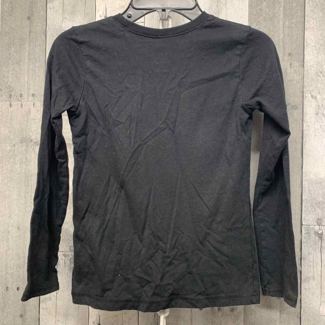 Size 7/8 Black Holiday Brands Long Sleeve Shirt