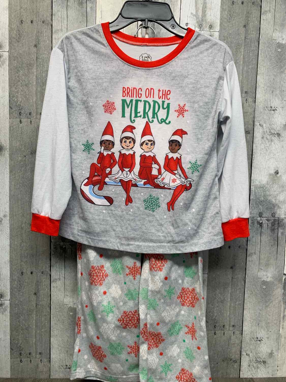 Size 6X Gray/White Holiday Brands 2pc PJs