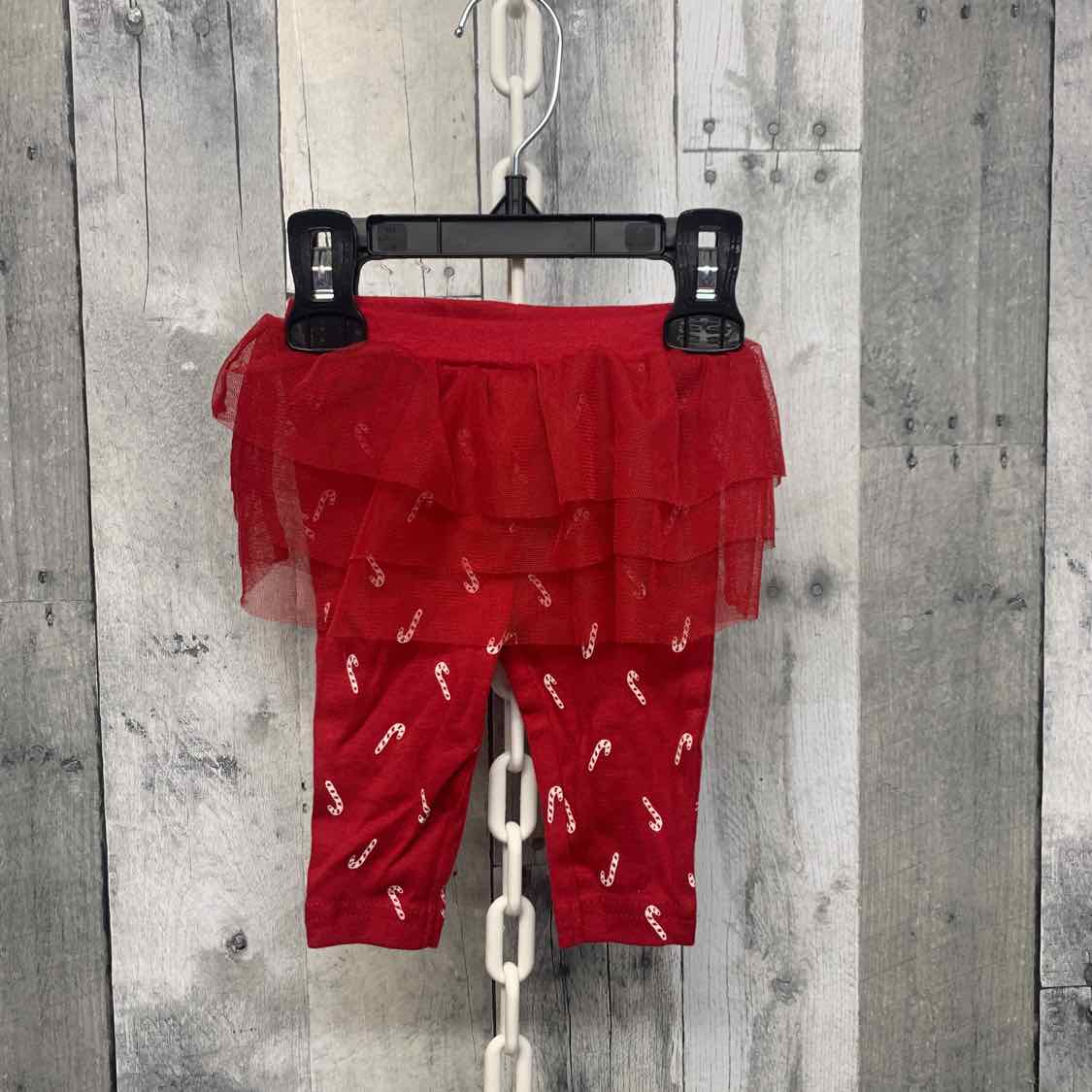 Size 0-3 Months Red/White Carter's Leggings