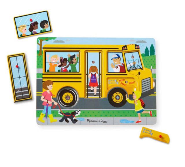Melissa & Doug The Wheels on the Bus Sound Puzzle