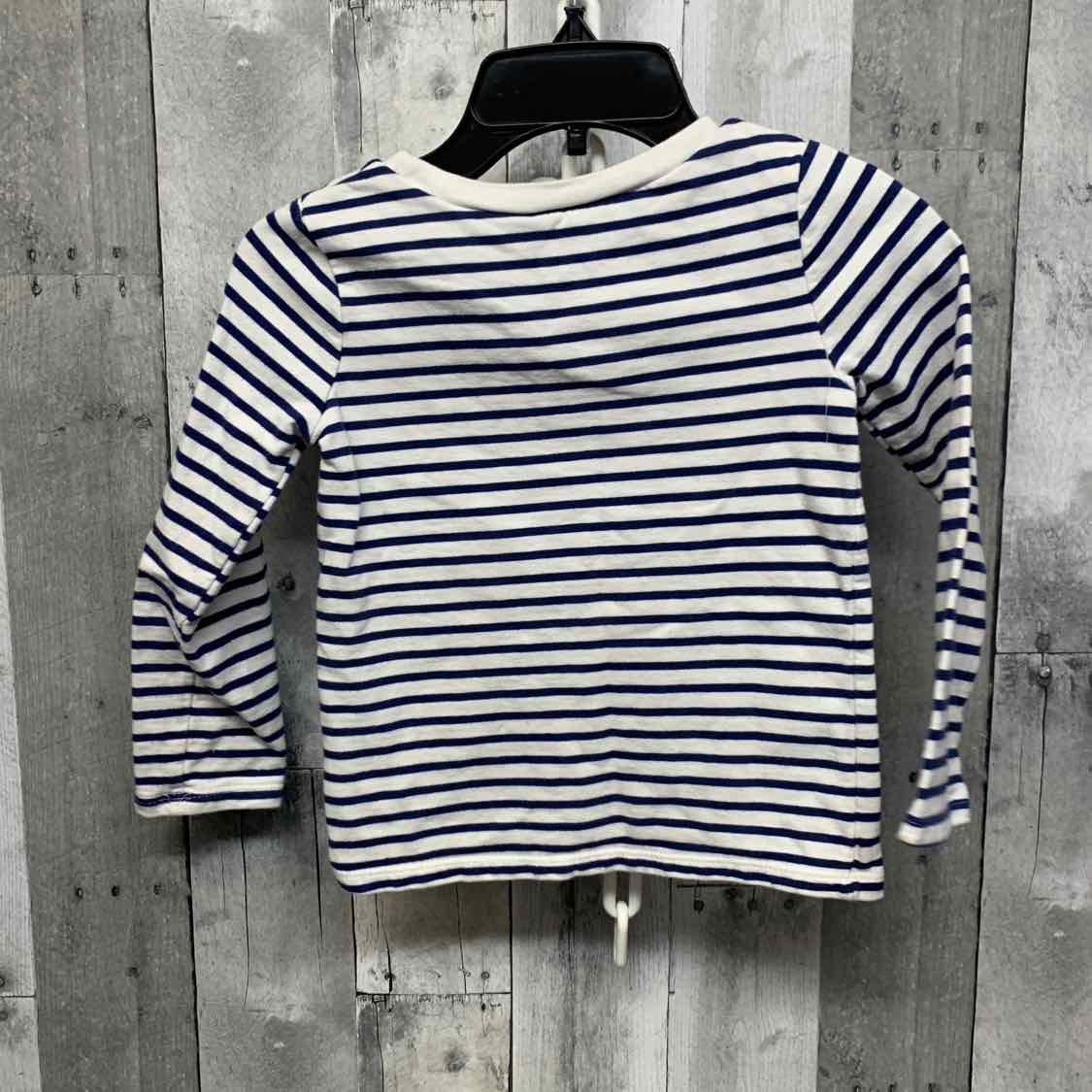 Size 4/5 Navy/White Carter's Long Sleeve Shirt