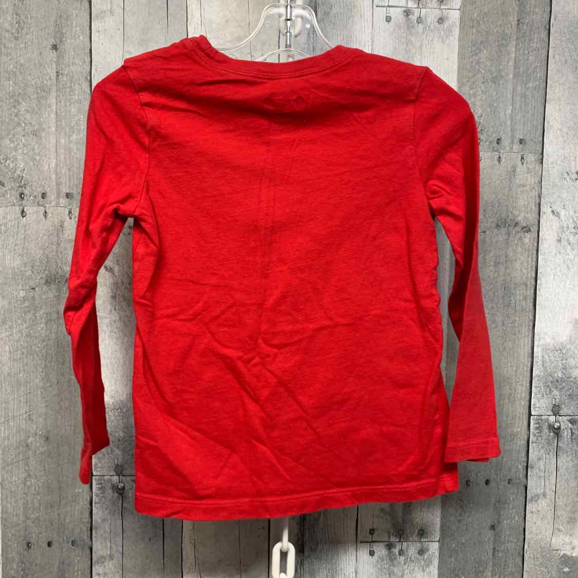 Size 5T Red Graphic Osh Kosh Long Sleeve Shirt