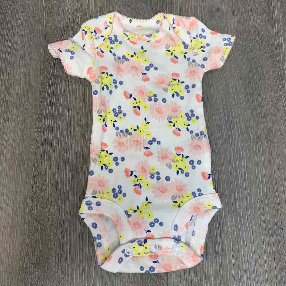 Size Preemie White Print Simple Joys Bodysuit - OodlesCB