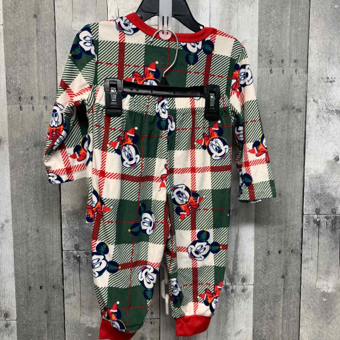 Size 2T Red/Green Disney 2pc PJs