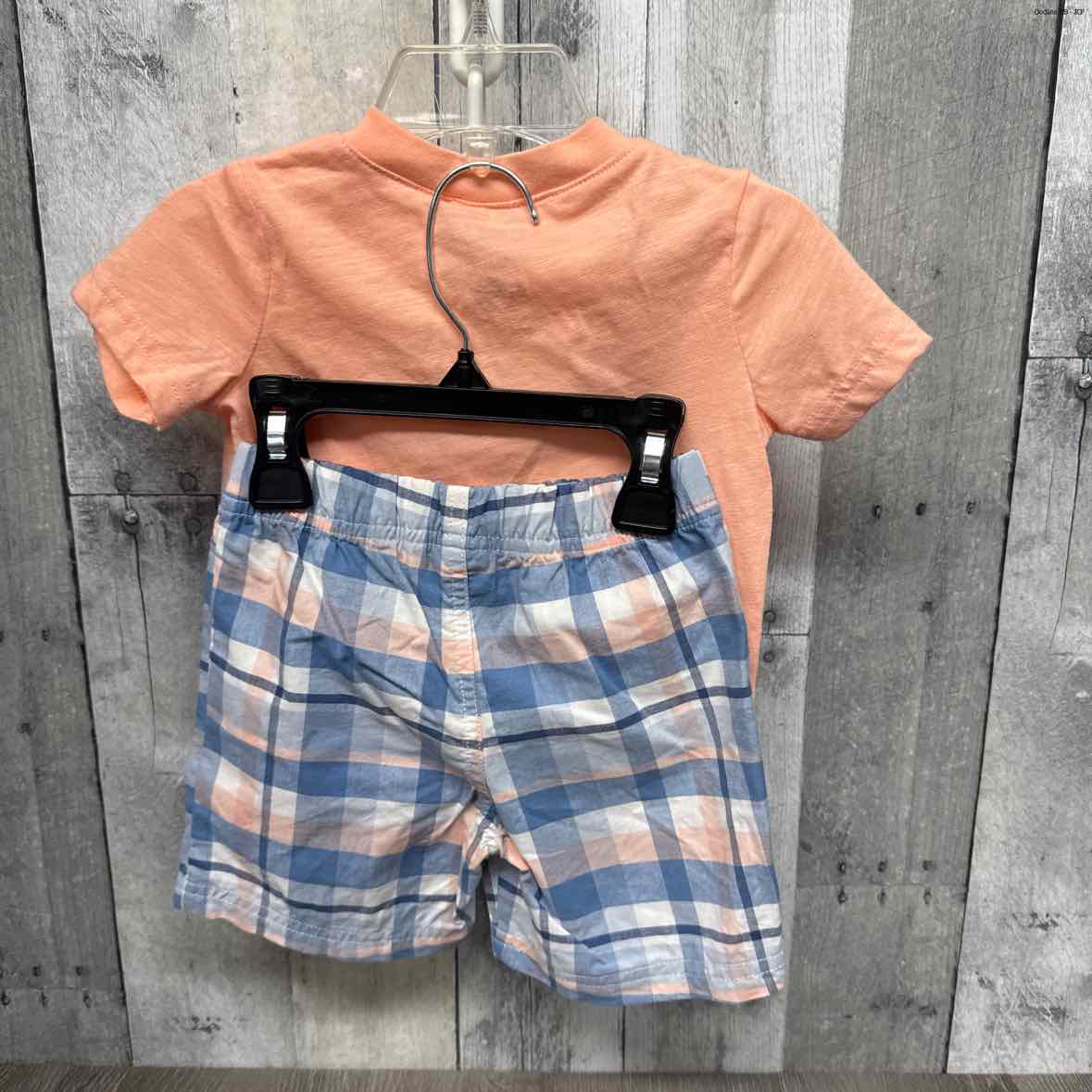 Size 18 Months Orange/Blue Carter's Shirt/Shorts