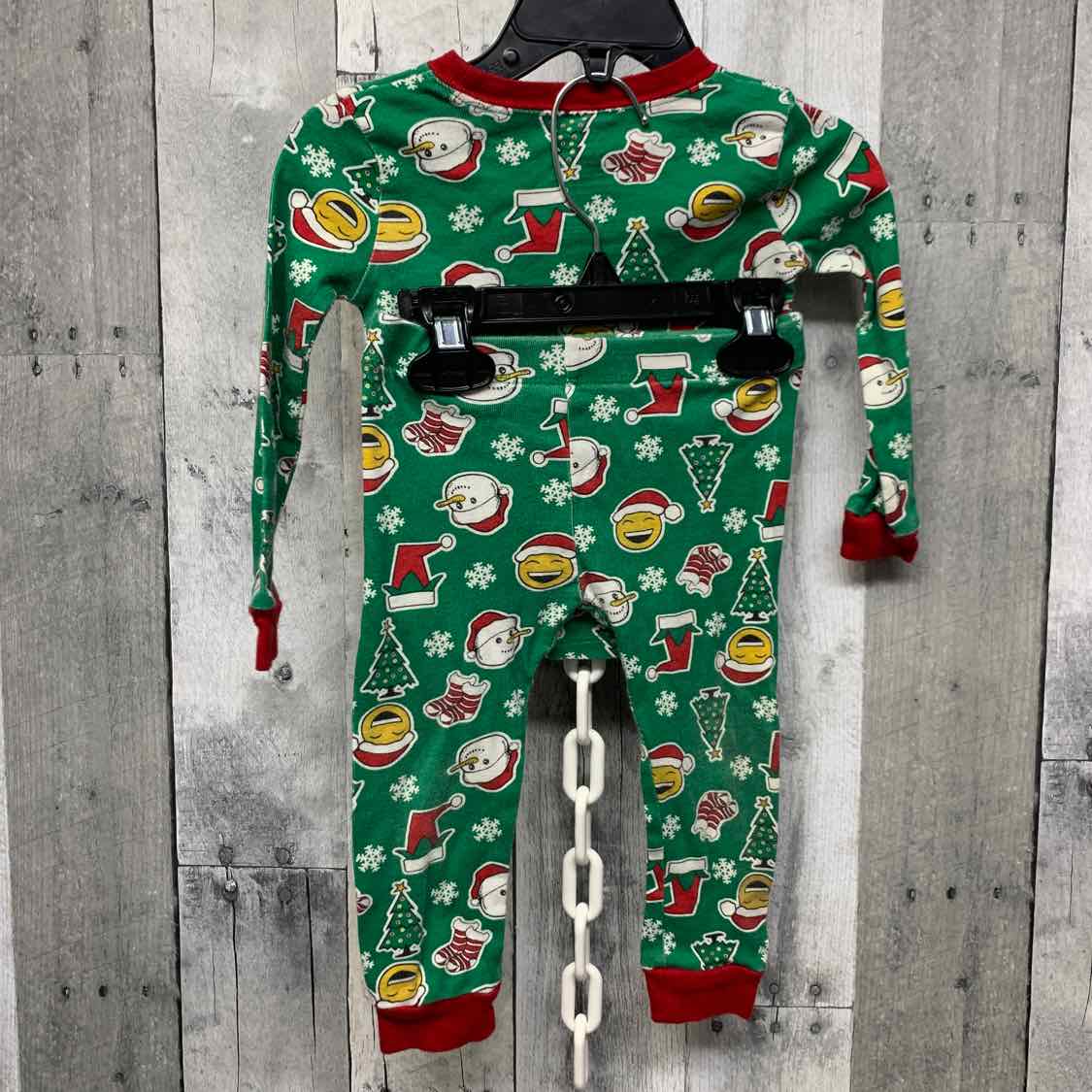 Size 18 Months Green Print Mid Brand 2pc PJs