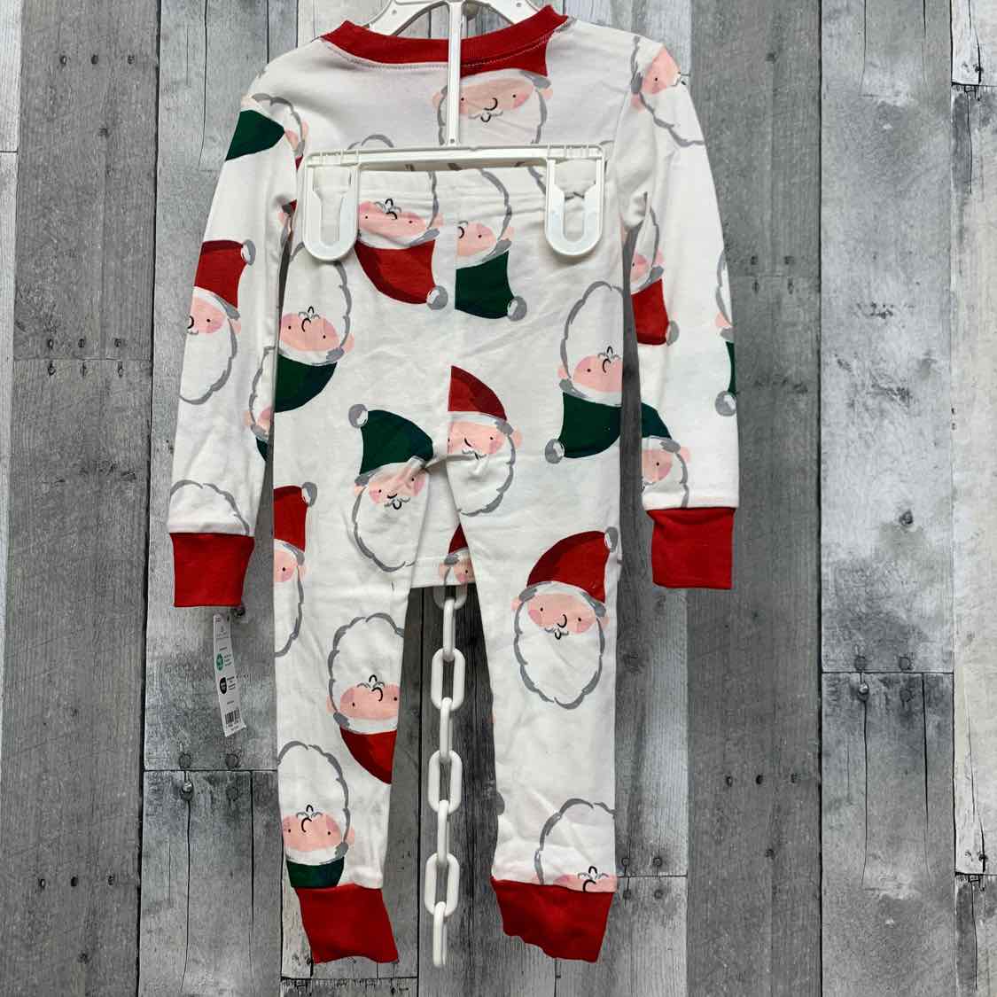 Size 2T White Print Carter's 2pc PJs