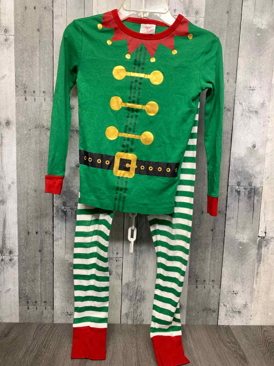 Size 8 Green/Red Holiday Brands 2pc PJs